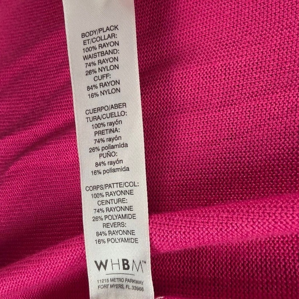 White House Black Market Cardigan Womens XS Pink NWT Drapey Button Cuff Coverup - Picture 8 of 11